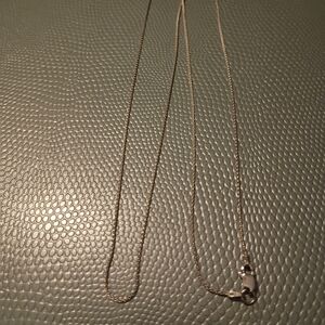 Delicate 14k White Gold Parisian Wheat Link Chain Necklace for Women